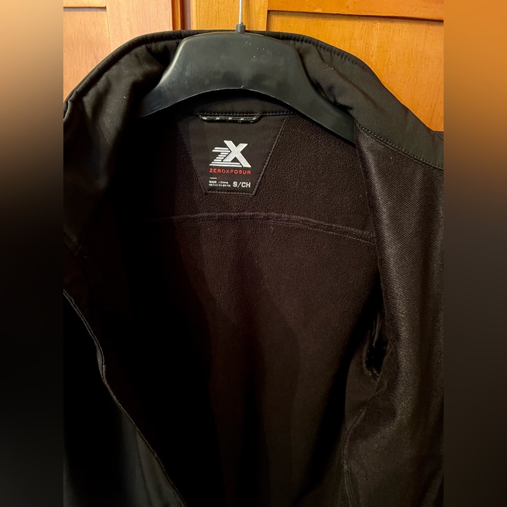 Black ZeroXposure men’s jacket size S, finished with water resistant fabric. - Picture 2 of 3